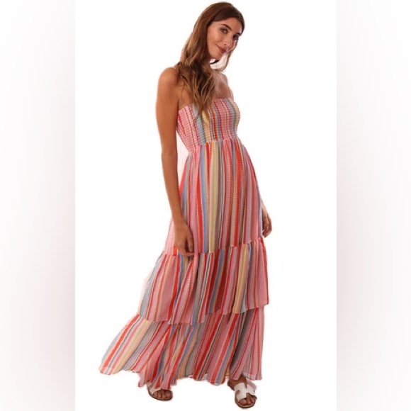 Jack by BB Dakota True Colors Printed Smocked Maxi Dress - Picture 2 of 10